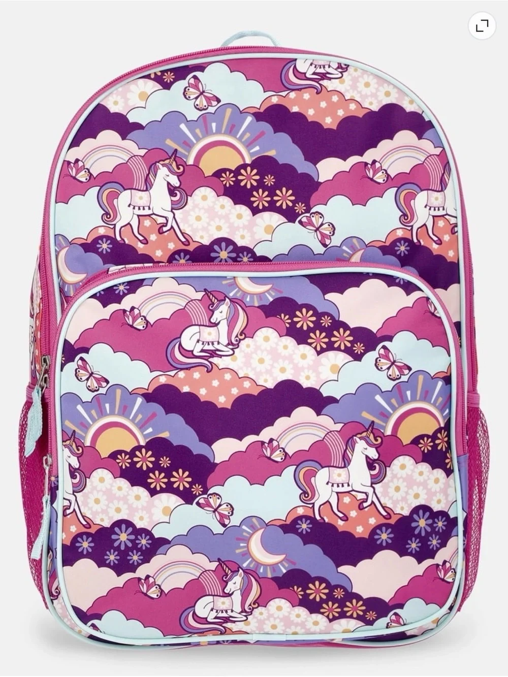 wonder nation Unicorn Print Kids Backpack in Purple, Pink and Light Blue